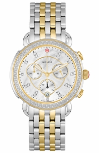 Michele Sidney Women's Diamond Bezel Watch MWW30A000005