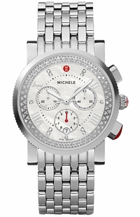 Michele Sport Sail Diamond Stainless Steel Women's Watch MWW01C000141
