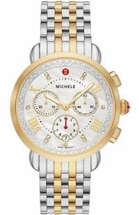 Michele Sport Sail Diamond Stainless Steel Women's Watch MWW01C000142