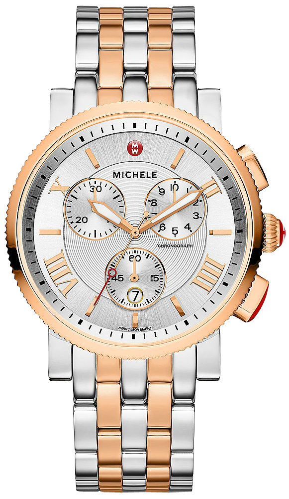 Michele | Michele Sport Sail Large Two-Tone Authentic Watch Michele 38mm Sporty Sport Sail Two-Tone Watch – Bailey main image 4