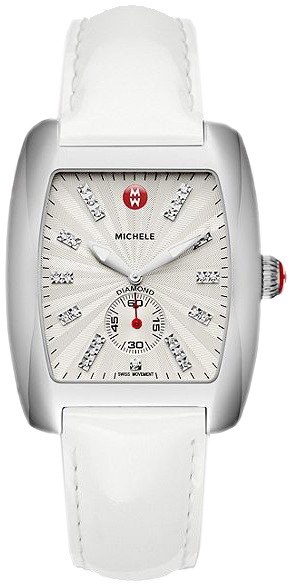 Michele Classic White and Silver Watch Michele Serein 36mm White Silver Roman Dial Steel Ladies  main image 3