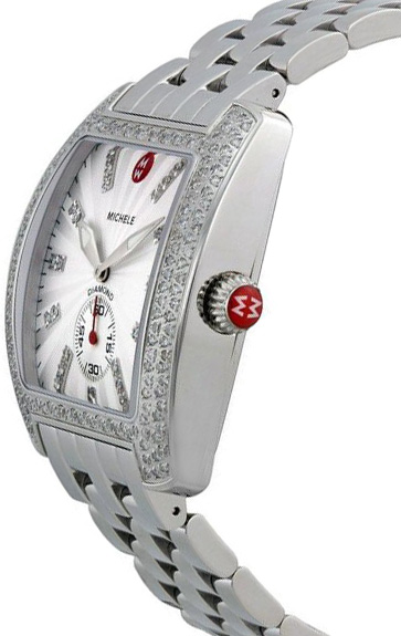 MWW02T000001 Michele Urban Steel Silver Diamond Dial Watch
