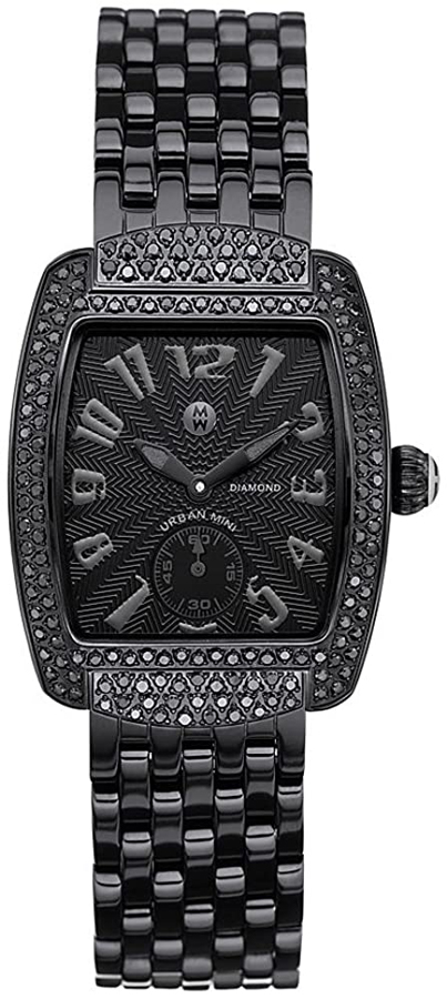 MWW02A000511 Michele Urban Mini Noir Diamond Ladies Quartz Wrist Watch - Main Image