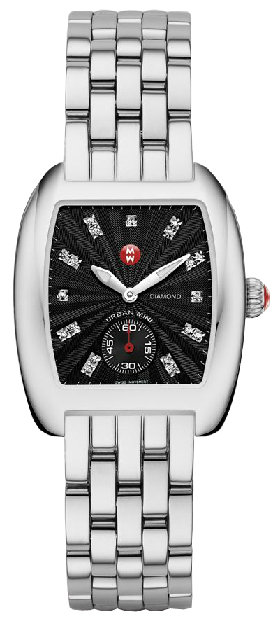 MWW02A000405 Michele Urban Mini Steel Black Diamond Dial  display picture 2