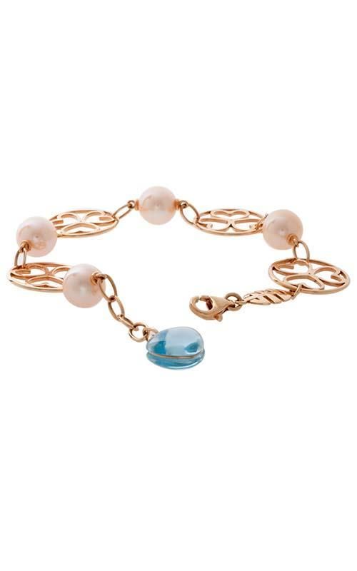 Mimi Milano Topaz & Pearl Bracelet on 18k Rose Gold