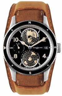 MontBlanc 1858 Geosphere Black Dial Men's Watch 117838
