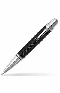 MontBlanc Boheme Black Sharkskin Ballpoint Pen 38254