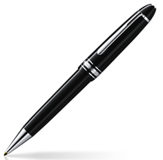 7569 Montblanc Meisterstuck Le Grand Ballpoint Pen Black Precious