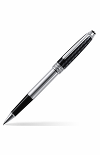 MontBlanc Meisterstuck Solitaire Carbon & Steel Rollerball Pen 5833