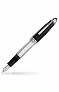 MontBlanc Meisterstuck Solitaire Ceramics Black Prisma Fountain Pen 103100