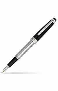 MontBlanc Meisterstuck Solitaire Ceramics Black Prisma Fountain Pen 103106