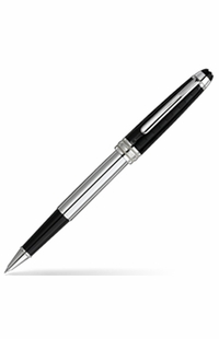 MontBlanc Meisterstuck Solitaire Ceramics Black Prisma Rollerball Pen 103107