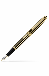 MontBlanc Meisterstuck Solitaire Gold & Black Fountain Pen 35979
