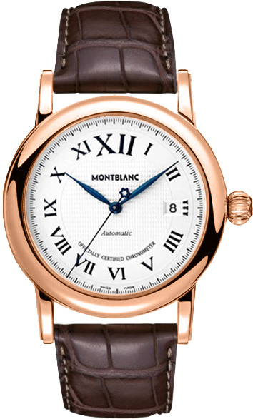 101640 MontBlanc Star Collection Beige Dial Brown Leather  display picture 2