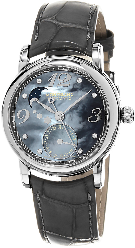 103112 MontBlanc Star Collection Black Mother of Pearl Ladies Watch