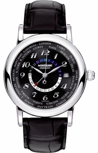 MontBlanc Star Black GMT Men's Watch 106464