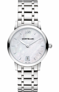 MontBlanc Star Classique Pearl White Dial Ladies Watch 108764