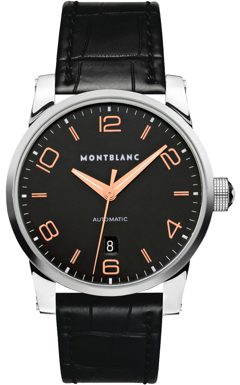 110337 MontBlanc TimeWalker Date Black Dial Men's Watch