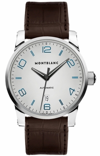 MontBlanc TimeWalker Date Silver Dial Men's Dress Watch 110338