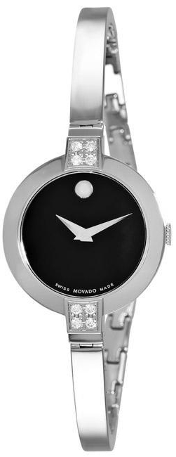 0605855 Movado Bela Ladies Black Diamonds - AuthenticWatches.com display picture 1
