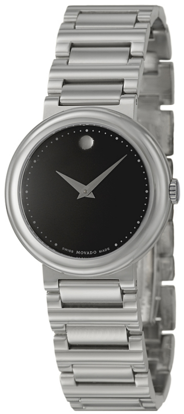 0606419 Movado Concerto Black Dial Stainless Steel Case and  display picture 1