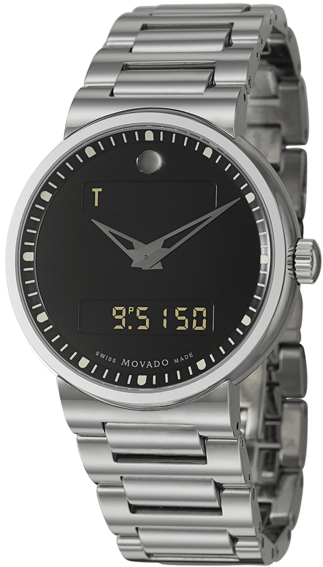 0606435 Movado Dura Black Digital Dial Tungsten Carbide Case