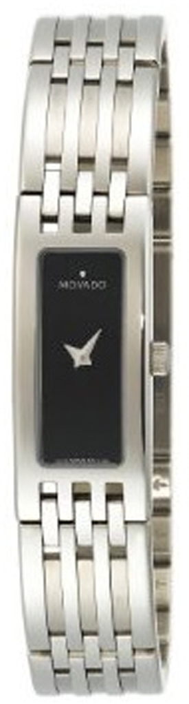 0606300 Movado Esperanza Baguette Ladies Steel Quartz Watch display picture 3
