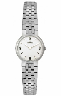 Movado Faceto White Dial Stainless Steel Women's Watch 0605566
