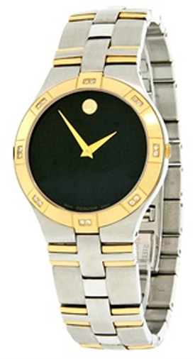 0605722 Movado Juro Gold Steel Black - AuthenticWatches.com