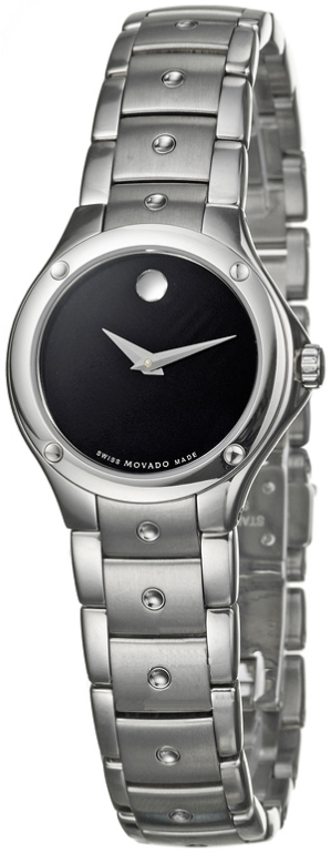 Movado Sports Edition Swiss Quartz (Battery-Powered) Black Dial Women\'s Watch 0605910 Movado S.E. Sports Edition Gold Steel Quartz Watch  main image 2