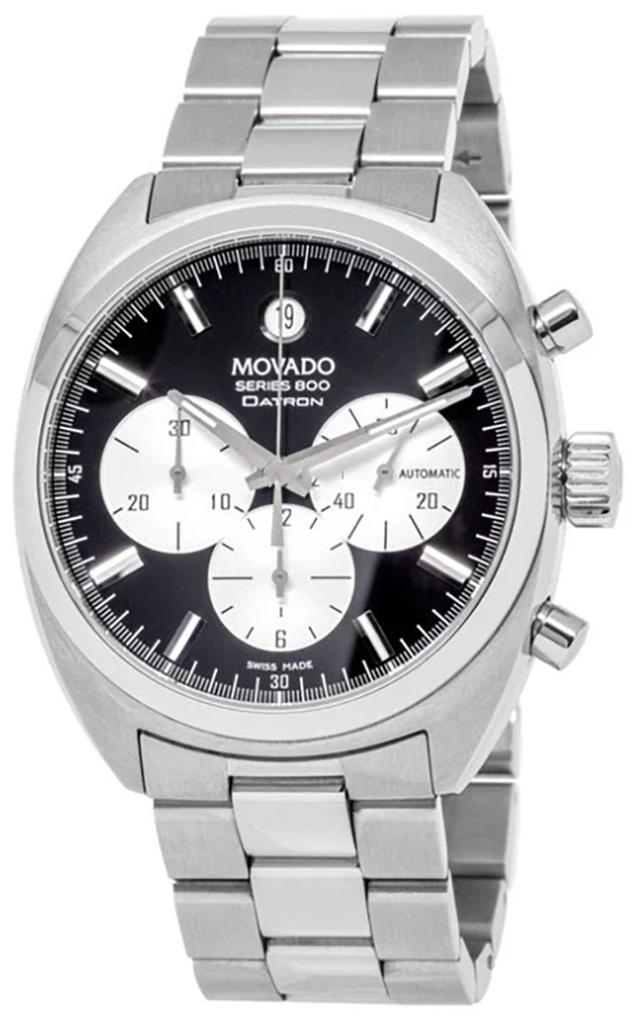 2600083 - Movado Series 800 Automatic Chrono Mens Steel Watch 