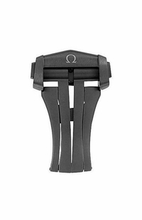 Omega 18mm Black Steel Deployment Buckle 025CTZ002303
