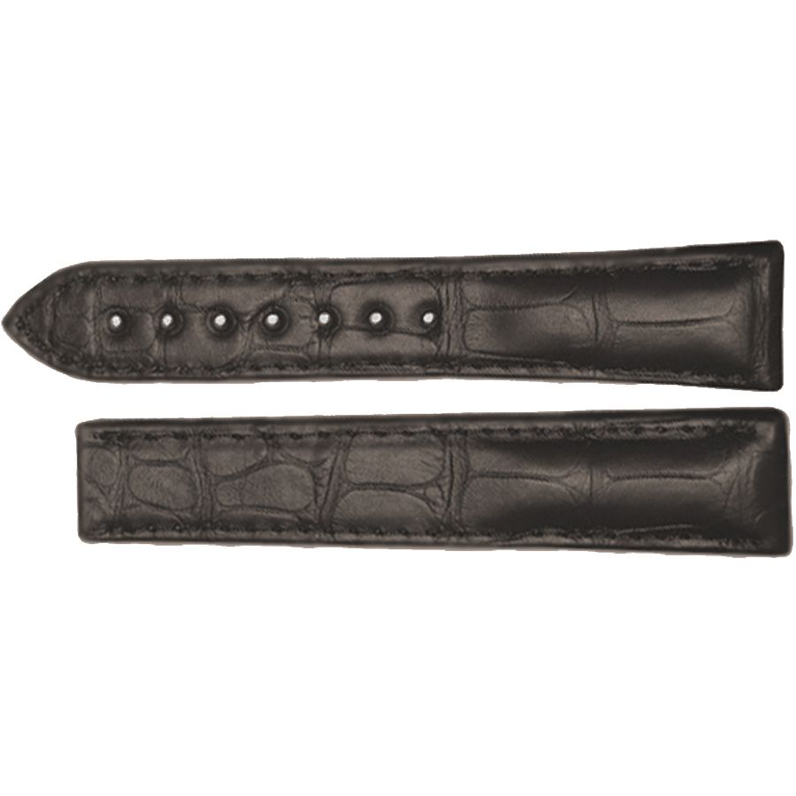 【OMEGA】アリゲーター レザーストラップ 19mm Watch Straps Brown alligator leather strap with pin buckle