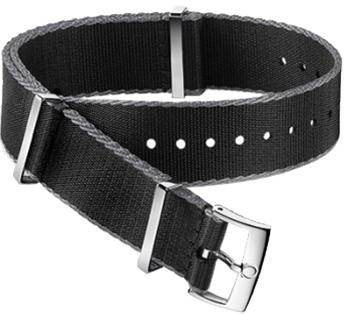 031ZSZ002044 | Omega 21mm Black Nylon Fabric Nato Strap