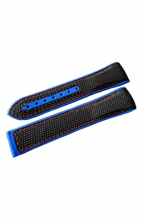 Omega 22mm Black Rubber Strap 032CVZ008462