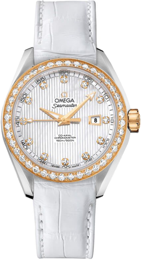 Seamaster Aqua Terra 150M 34 mm, スティール - イエロー