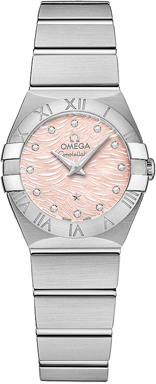 OMEGA Constellation オートマチック クロノメーター 24石 123.10.24.60.57.002 Omega Constellation Pink Diamond Dial Watch