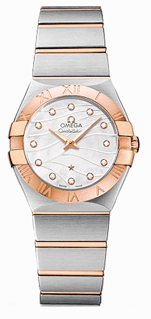 123.20.27.60.55.006 Omega Constellation Womens Diamond Pearl