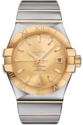 123.20.35.20.08.001 Omega Constellation Mens Gold Watch