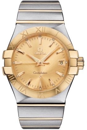123.20.35.60.08.001 Omega Constellation Mens Quartz Gold Watch