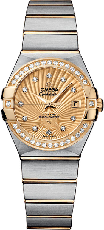 123.25.27.20.58.001 Omega Constellation Ladies Gold Diamond