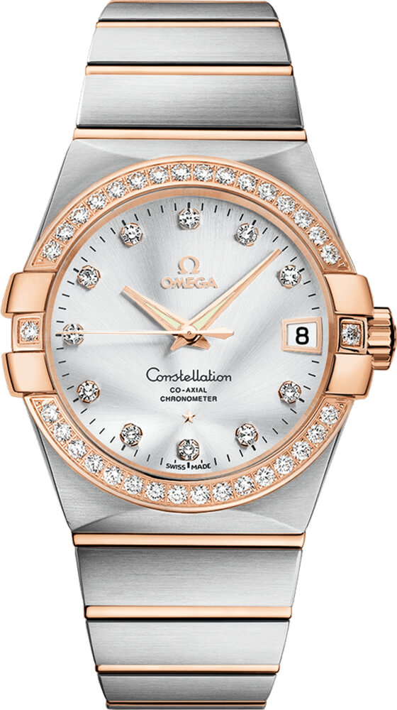 123.25.38.21.52.001 Omega Constellation Mens Automatic 38mm Silver