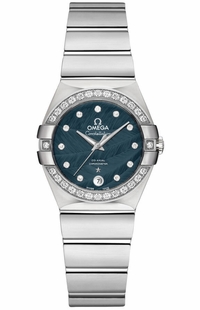 Omega Constellation 27mm Steel Blue Dial Women's Watch 123.15.27.20.53.001