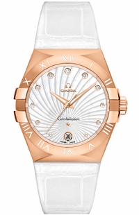 Omega Constellation 35mm Rose Gold Women's Watch 123.53.35.60.52.001