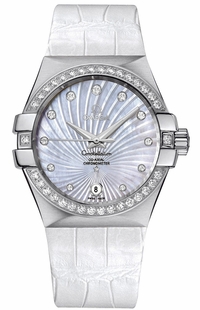 Omega Constellation Automatic Diamond Women's Watch 123.18.35.20.55.001