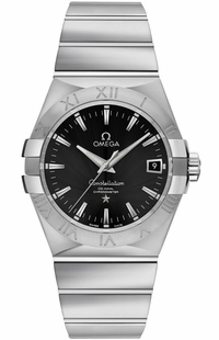 Omega Constellation Black Dial Steel Watch 123.10.35.20.01.001