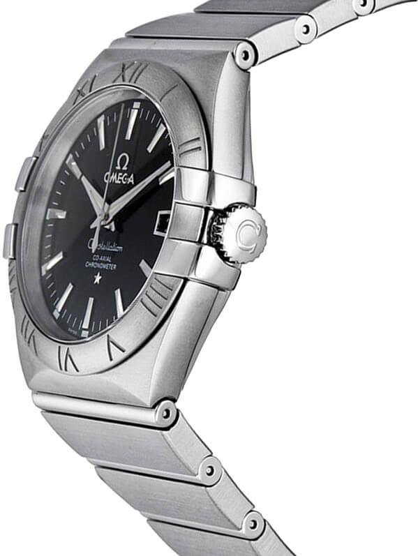 123.10.35.20.01.001 Omega Constellation Mens Auto Black Dial Watch