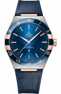 Omega Constellation Blue Ceramic Rose Gold Men's Watch 131.23.41.21.03.001
