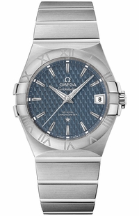 Omega Constellation Blue Men's Steel Watch 123.10.35.20.03.002