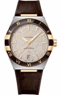 Omega Constellation Ceramic Steel Yellow Gold Men's Watch 131.23.41.21.06.002